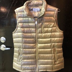Calvin Klein Gold Puffer Vest - XL - NWOT